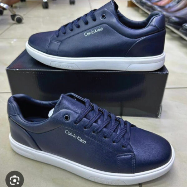 Navy blue Calvin Klein leather