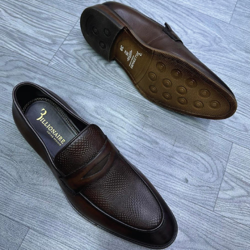 Brown Billionaire designer loafers